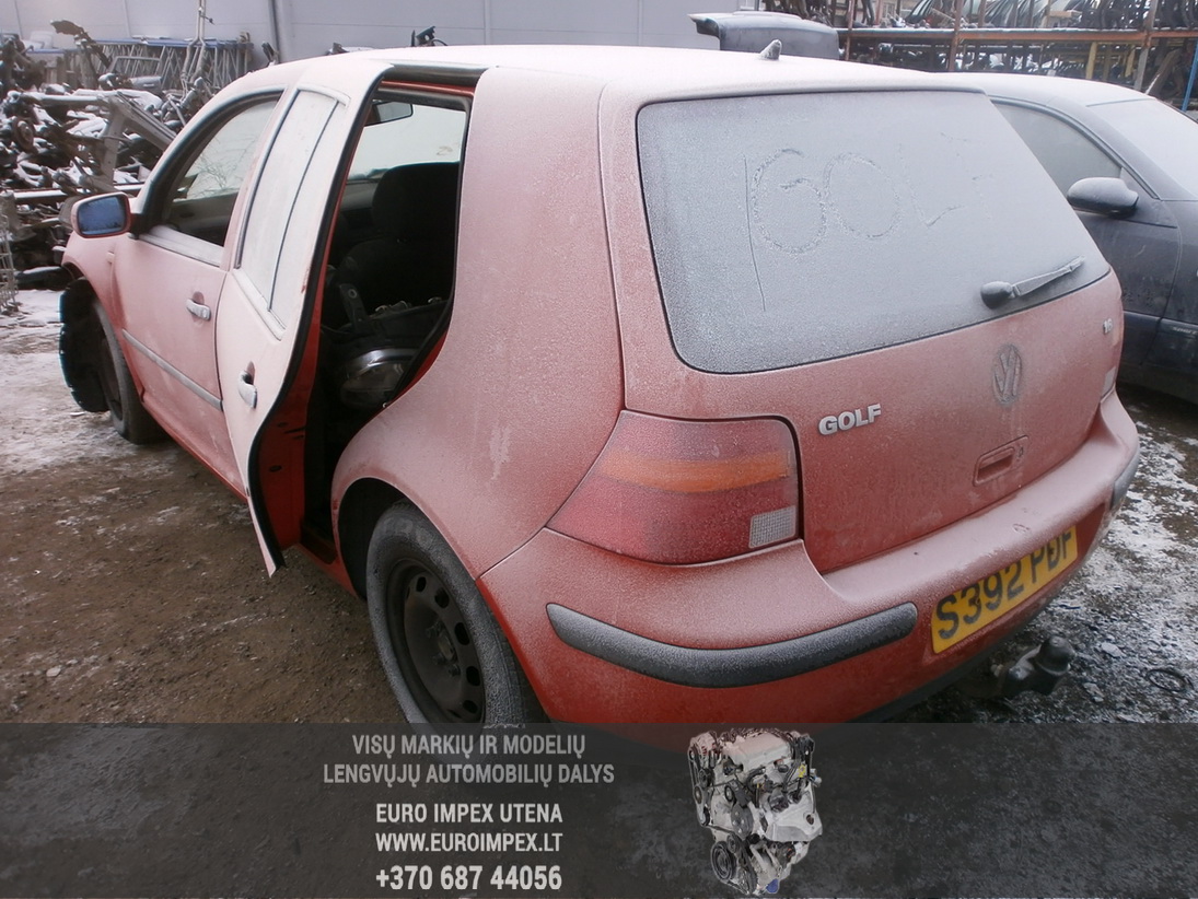Naudotos automobilio dalys Volkswagen GOLF 1998 1.6 Mechaninė Hačbekas 4/5 d. Raudona 2014-1-27