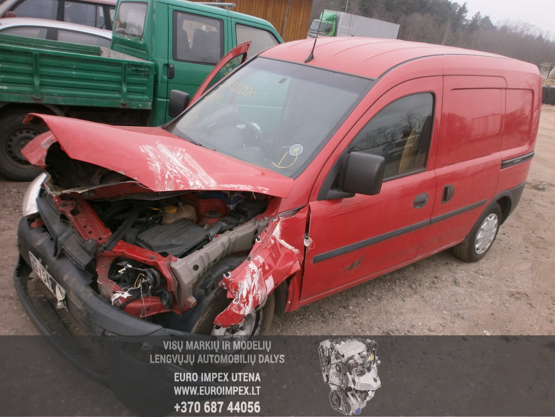 Used Car Parts Opel COMBO 2004 1.7 Mechanical Commercial 2/3 d. Red 2014-2-03
