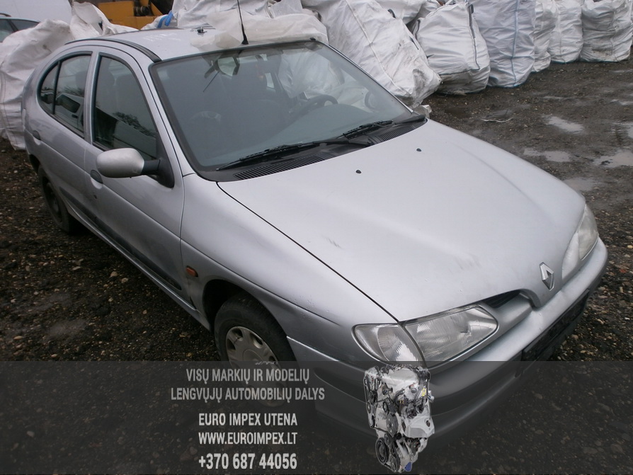 Naudotos automobilio dalys Renault MEGANE 1997 1.6 Mechaninė Hačbekas 4/5 d. Pilka 2014-2-11