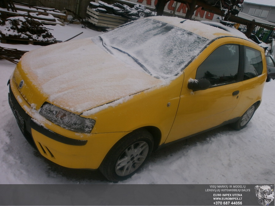 Naudotos automobilio dalys Fiat PUNTO 2000 1.2 Mechaninė Hačbekas 2/3 d. Geltona 2014-3-17