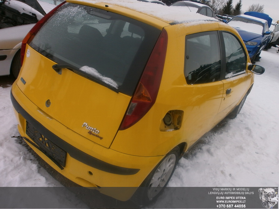 Naudotos automobilio dalys Fiat PUNTO 2000 1.2 Mechaninė Hačbekas 2/3 d. Sidabrine 2015-1-24
