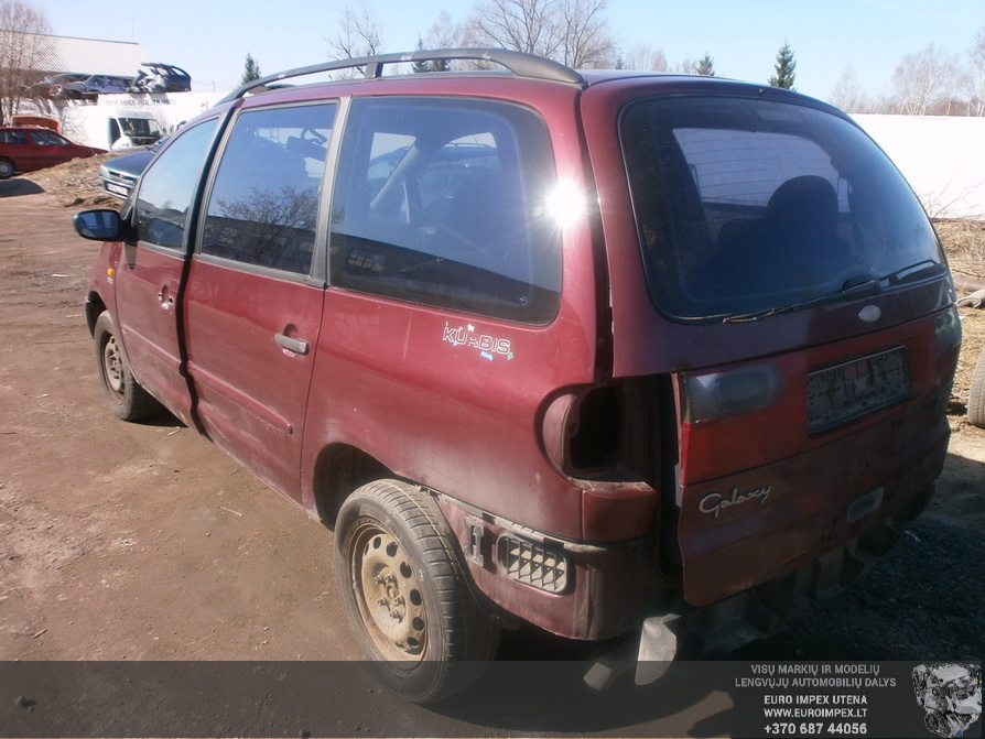 Naudotos automobilio dalys Ford GALAXY 1997 2.3 Mechaninė Vienatūris 4/5 d. Raudona 2014-3-29