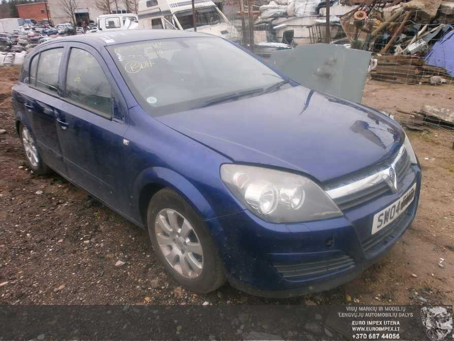 Used Car Parts Opel ASTRA 2004 1.4 Mechanical Hatchback 4/5 d. Blue 2014-4-08