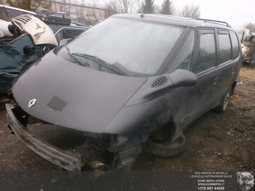 Naudotos automobilio dalys Renault ESPACE 1997 3.0 Mechaninė Vienatūris 4/5 d. Juoda 2014-4-08