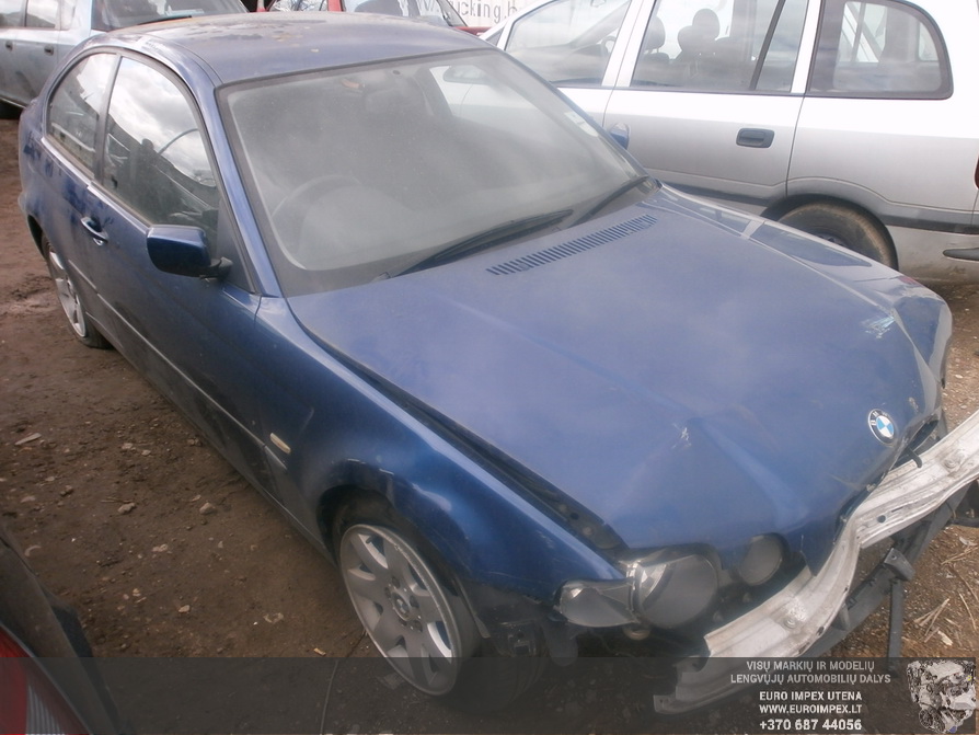Used Car Parts BMW 3-SERIES 2002 1.8 Mechanical Hatchback 2/3 d. Blue 2014-4-14