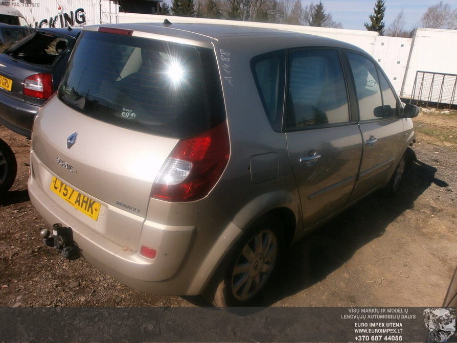 Naudotos automobilio dalys Renault SCENIC 2007 1.5 Mechaninė Vienatūris 4/5 d. Pilka 2014-4-17