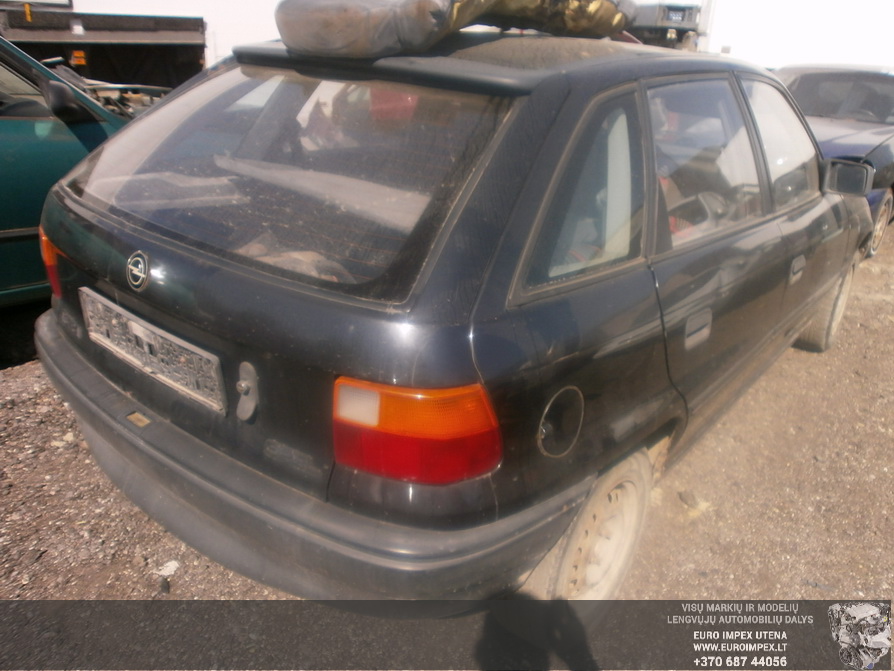 Naudotos automobilio dalys Opel ASTRA 1993 1.4 Mechaninė Hačbekas 4/5 d. Juoda 2014-4-30