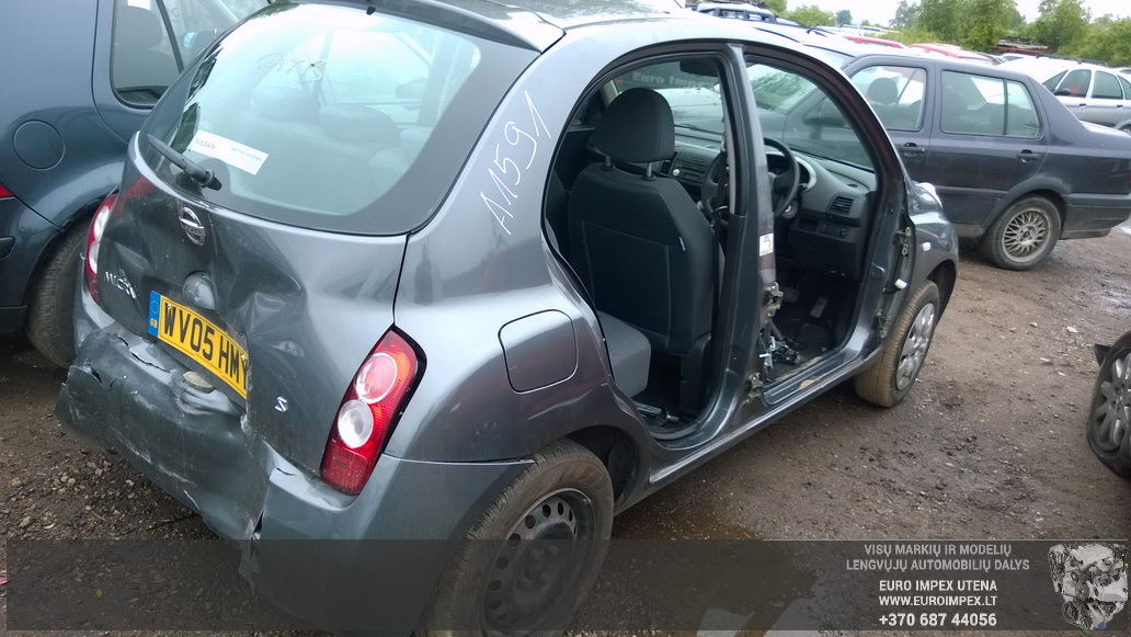 Used Car Parts Nissan MICRA 2005 1.2 Automatic Hatchback 4/5 d. Grey 2014-6-02