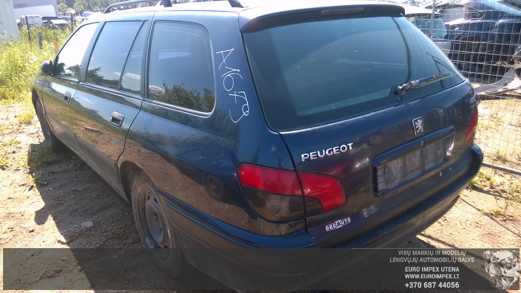 Naudotos automobilio dalys Peugeot 406 1999 1.9 Mechaninė Universalas 4/5 d. Melyna 2014-7-16