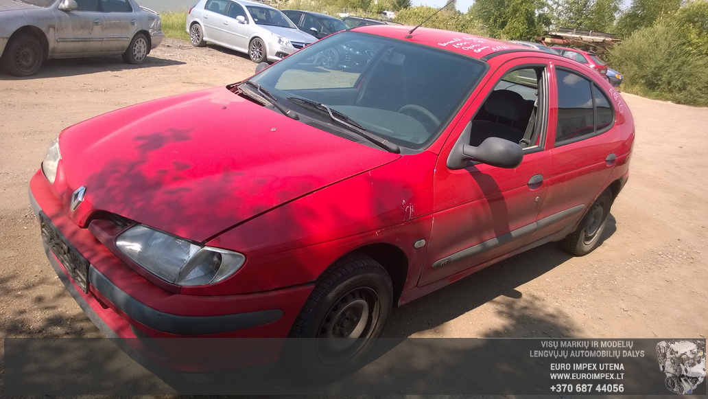 Naudotos automobilio dalys Renault MEGANE 1996 1.9 Mechaninė Hačbekas 4/5 d. Raudona 2014-7-29