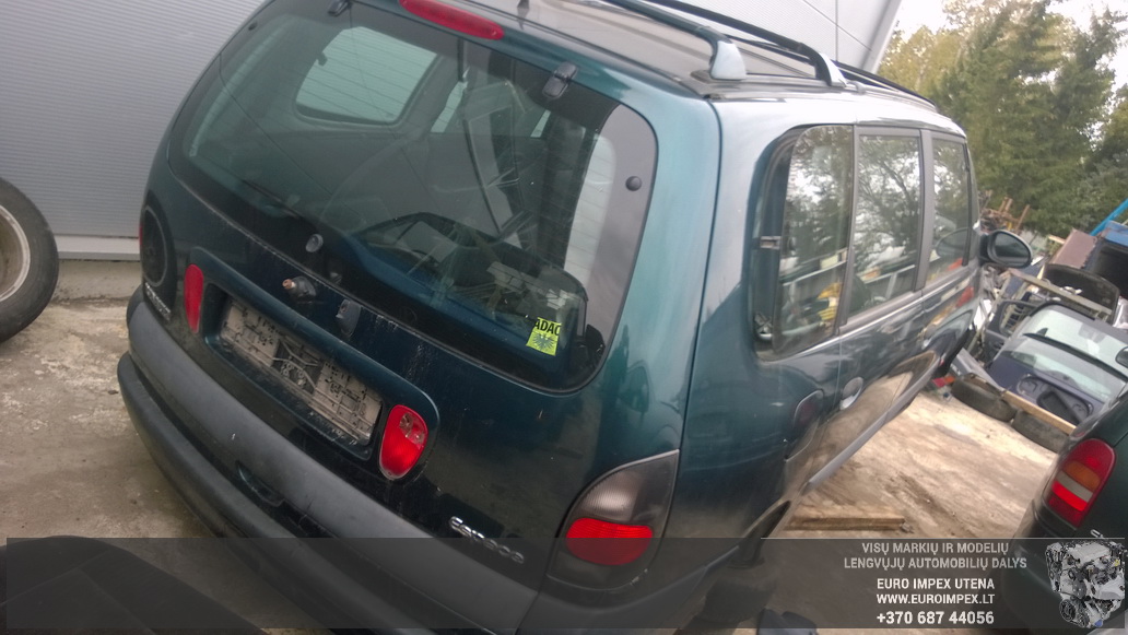 Подержанные Автозапчасти Renault ESPACE 1999 3.0 автоматическая минивэн 4/5 d. зеленый 2014-9-25