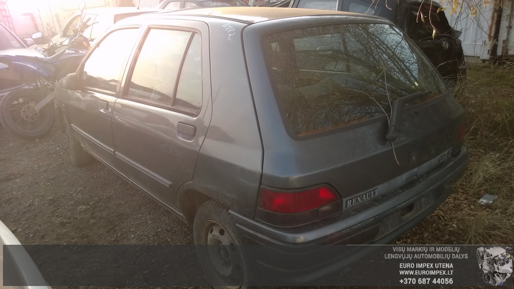 Naudotos automobilio dalys Renault CLIO 1991 1.4 Automatinė Hačbekas 4/5 d. Pilka 2014-10-27