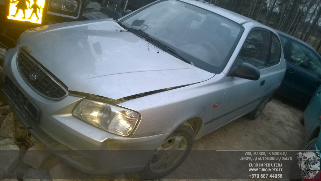 Used Car Parts Hyundai ACCENT 2002 1.3 Mechanical Hatchback 4/5 d. Grey 2014-11-19