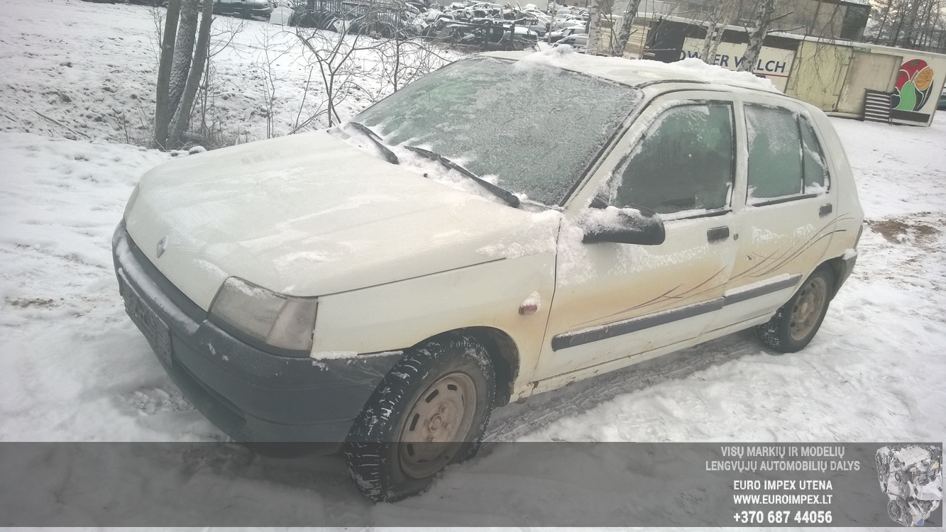 Naudotos automobilio dalys Renault CLIO 1994 1.2 Mechaninė Hačbekas 4/5 d. Balta 2014-12-29