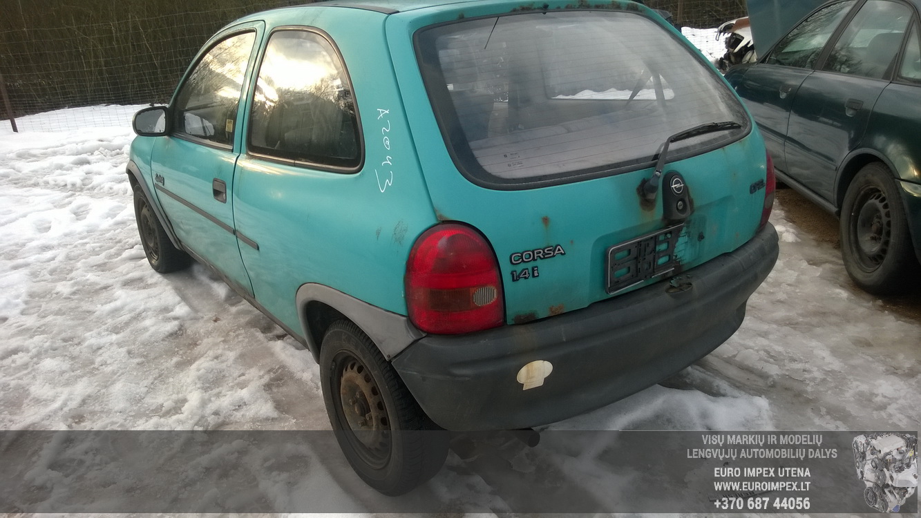 Подержанные Автозапчасти Opel CORSA 1994 1.4 автоматическая хэтчбэк 4/5 d. синий 2015-1-14
