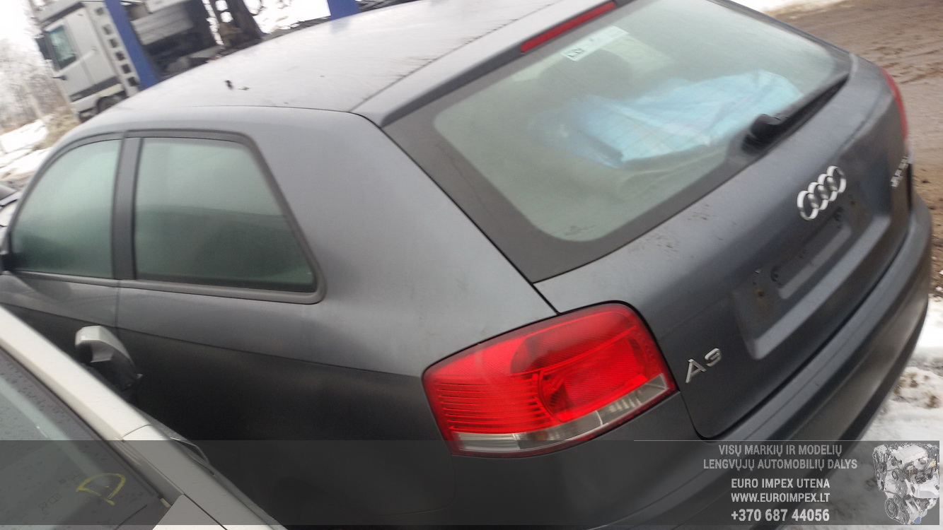 Naudotos automobilio dalys Audi A3 2005 2.0 Mechaninė Hačbekas 2/3 d. Juoda 2015-2-12