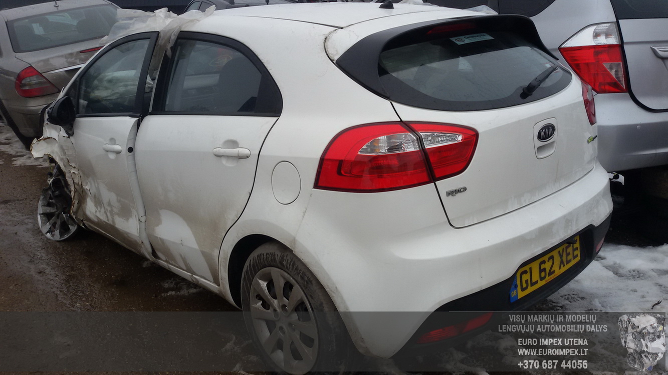 Used Car Parts Kia RIO 2013 1.4 Mechanical Hatchback 4/5 d. white 2015-2-12