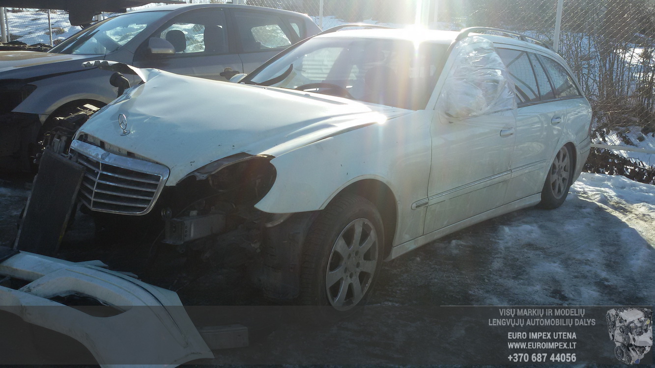 Naudotos automobilio dalys Mercedes-Benz E-CLASS 2006 2.8 Automatinė Universalas 4/5 d. Balta 2015-2-17