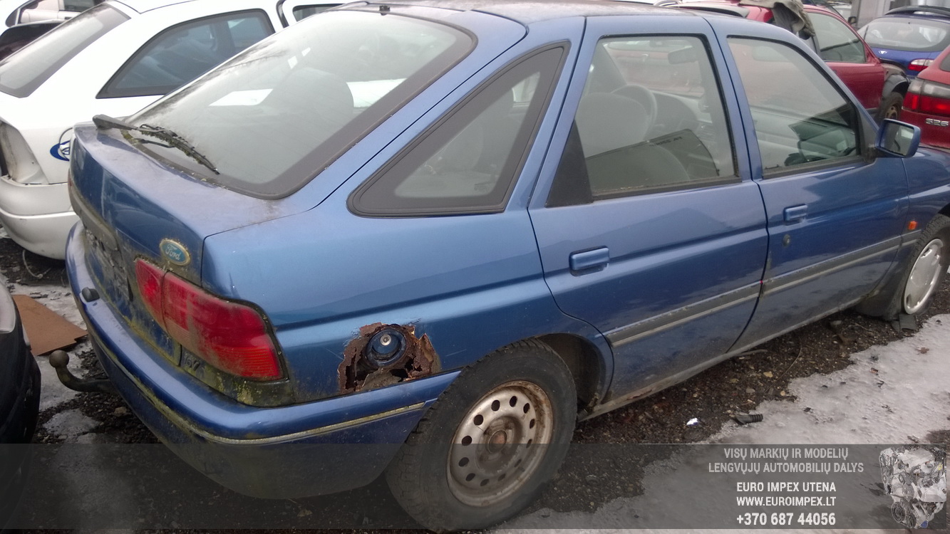 Used Car Parts Ford ESCORT 1992 1.6 Mechanical Sedan 4/5 d. Blue 2015-3-03