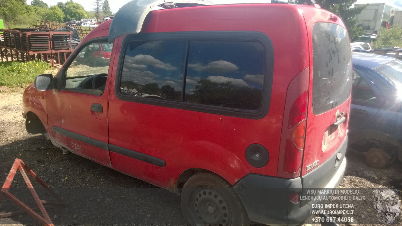 Used Car Parts Renault KANGOO 1999 1.4 Mechanical Commercial 2/3 d. Red 2015-6-16