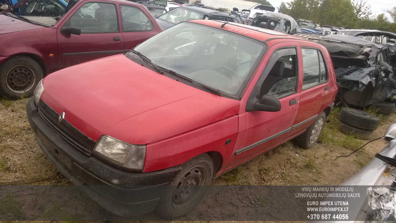 Naudotos automobilio dalys Renault CLIO 1991 1.2 Mechaninė Hečbekas 4/5 d. Raudona 2015-8-17