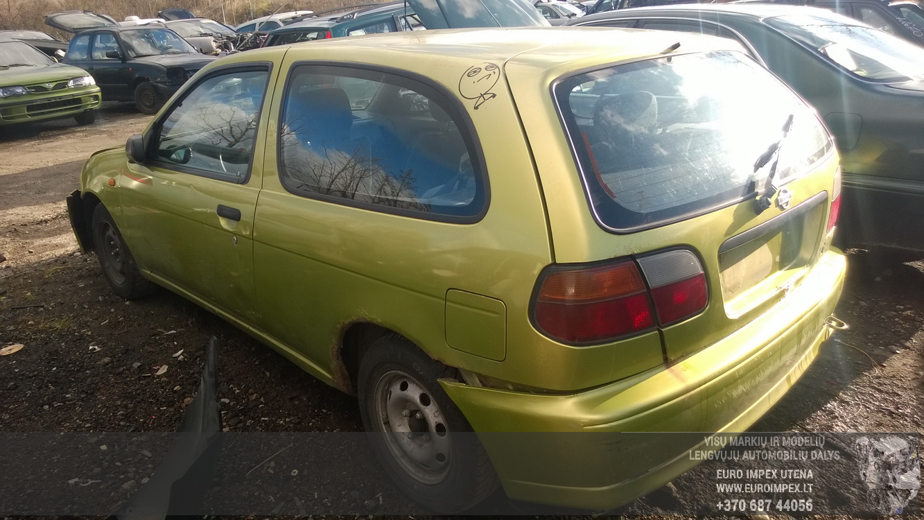 Used Car Parts Nissan ALMERA 1994 1.4 Mechanical Hatchback 2/3 d. Yellow 2015-11-11