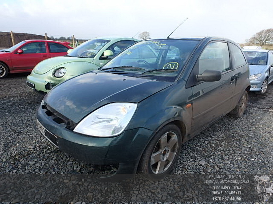 Used Car Parts Ford FIESTA 2004 1.4 Mechanical Hatchback 2/3 d. Green 2016-3-01