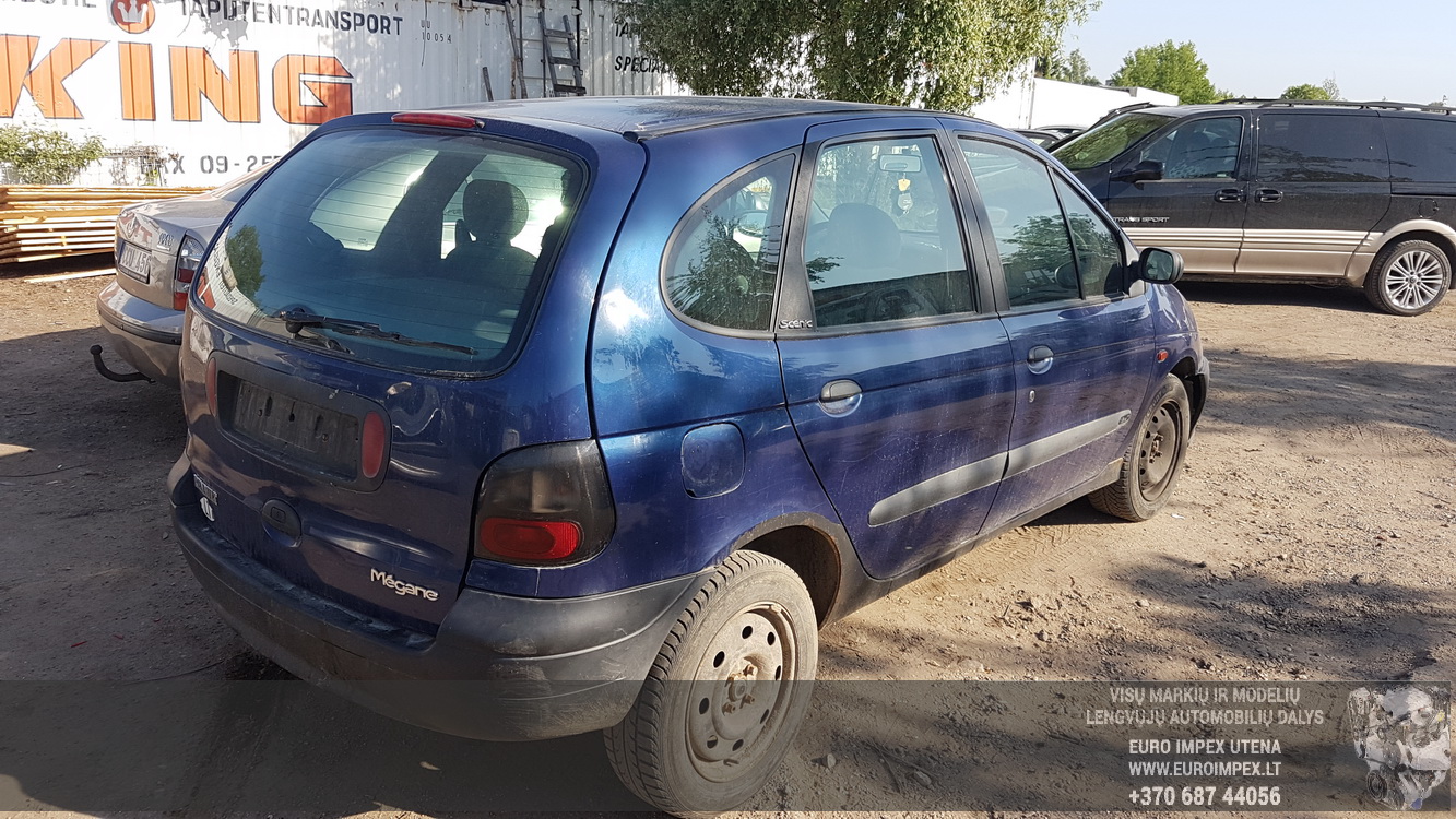 Used Car Parts Renault SCENIC 1999 1.9 Mechanical Minivan 4/5 d. Blue 2016-6-02