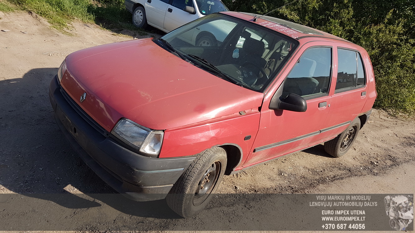 Naudotos automobilio dalys Renault CLIO 1991 1.2 Mechaninė Hečbekas 4/5 d. Raudona 2016-6-02