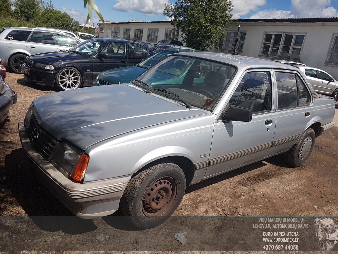 Naudotos automobilio dalys Opel ASCONA 1985 1.6 Mechaninė Sedanas 4/5 d. Pilka 2016-7-22