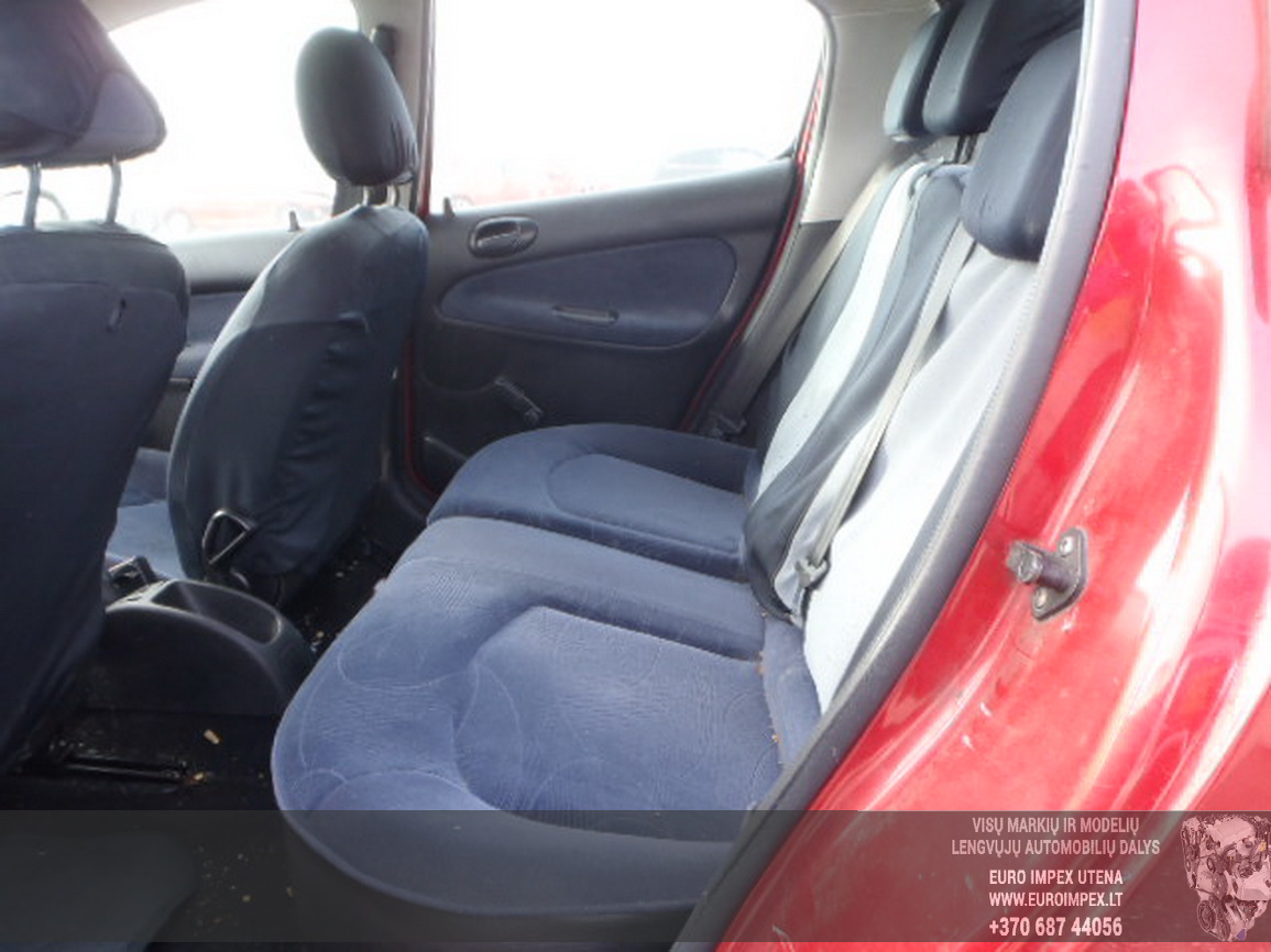 Подержанные Автозапчасти Peugeot 206 2002 1.4 машиностроение хэтчбэк 4/5 d. красный 2016-2-15