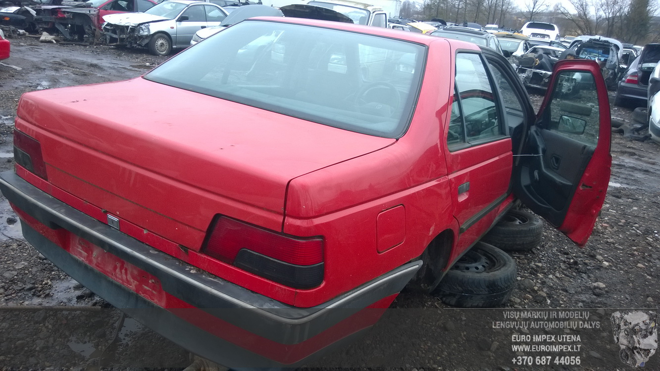 Used Car Parts Peugeot 405 1992 1.9 Mechanical Sedan 4/5 d. Red 2016-3-09