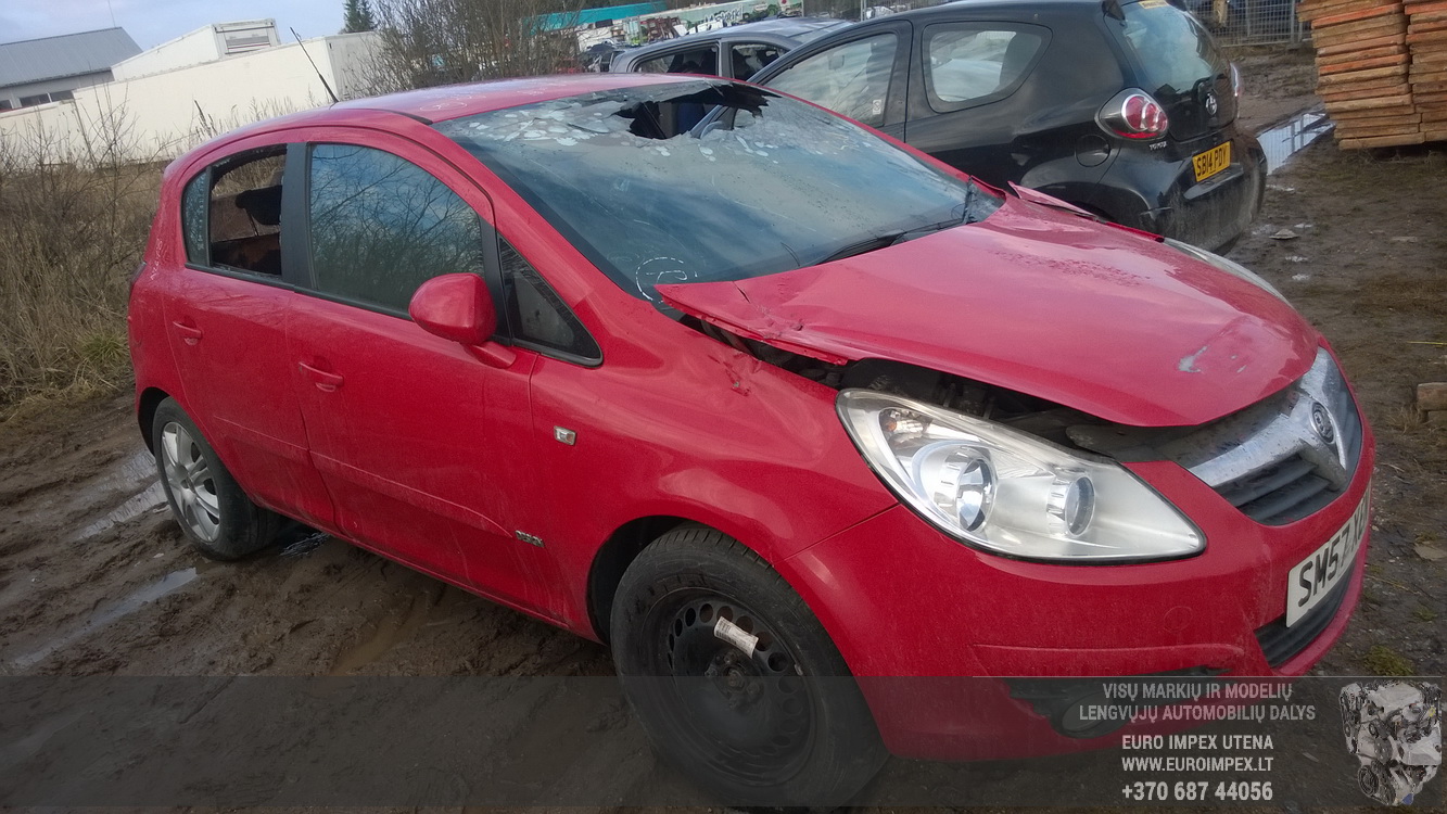 Used Car Parts Opel CORSA 2007 1.3 Mechanical Hatchback 4/5 d. Red 2016-3-31