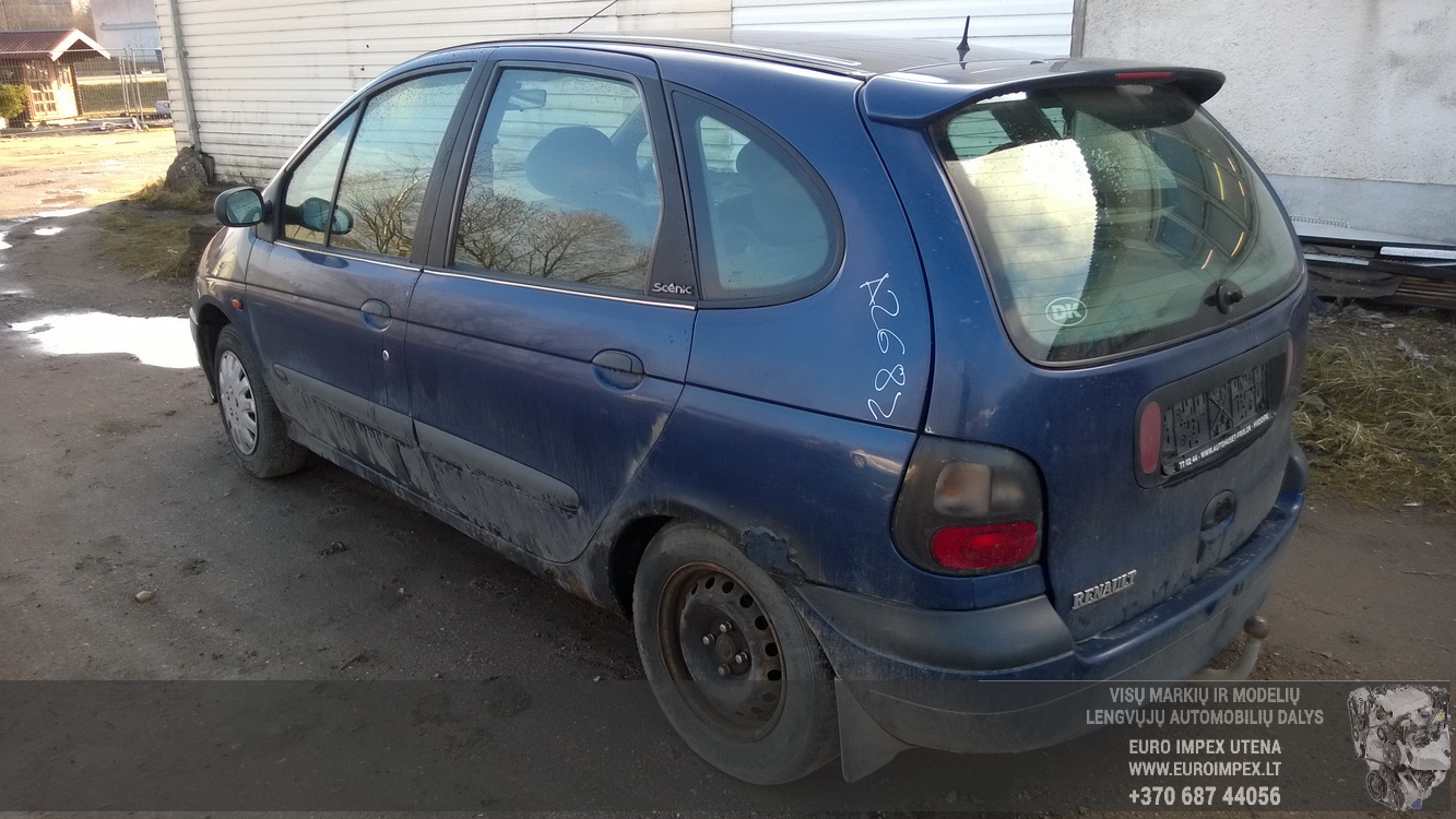 Used Car Parts Renault SCENIC 1996 2.0 Mechanical Minivan 4/5 d. Blue 2016-3-31