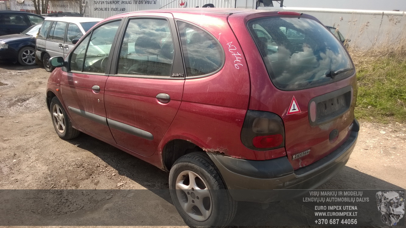 Used Car Parts Renault SCENIC 1997 1.6 Mechanical Minivan 4/5 d. Red 2016-4-29