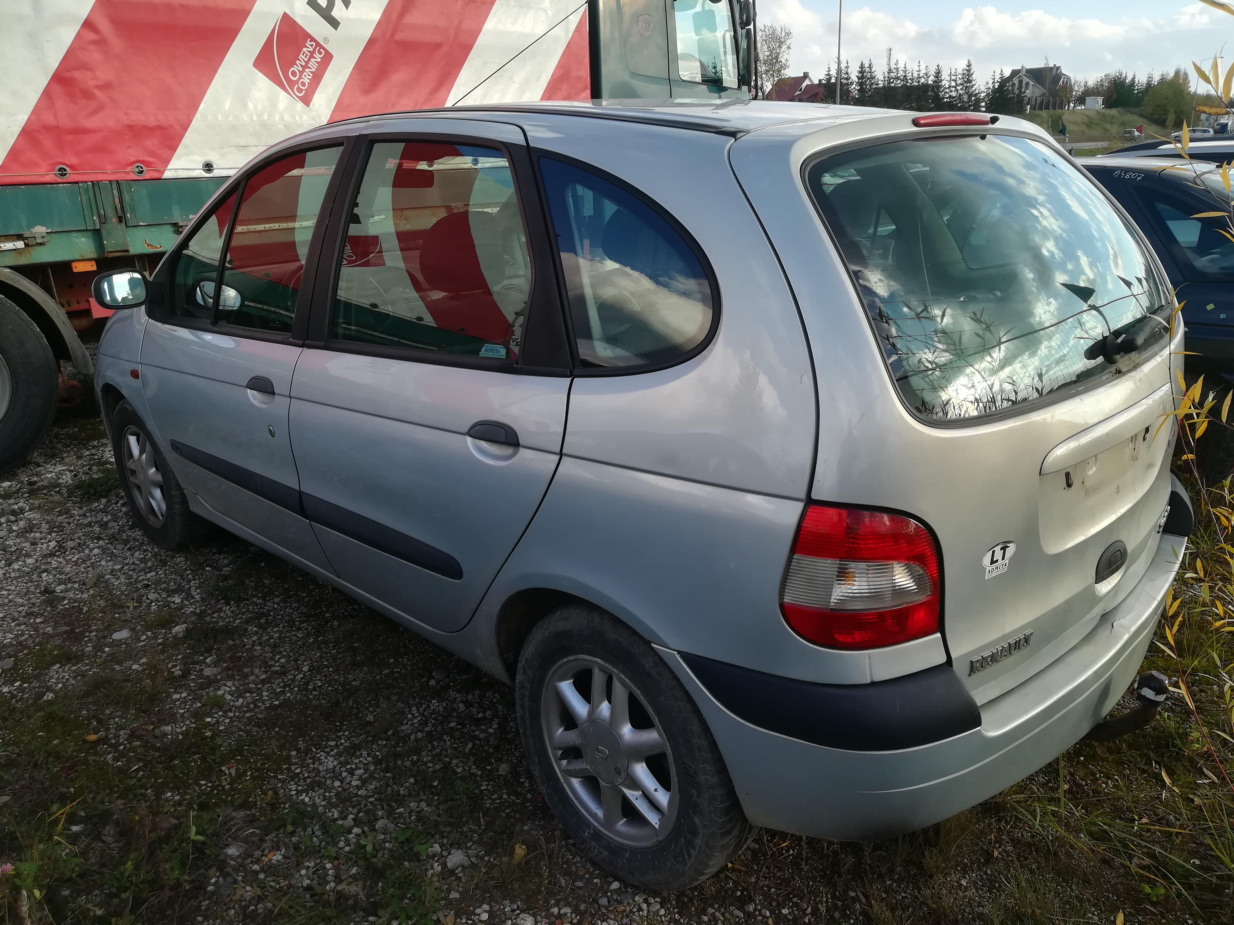 Naudotos automobilio dalys Renault SCENIC 2001 1.9 Mechaninė Vienatūris 4/5 d. Zydra 2019-10-14