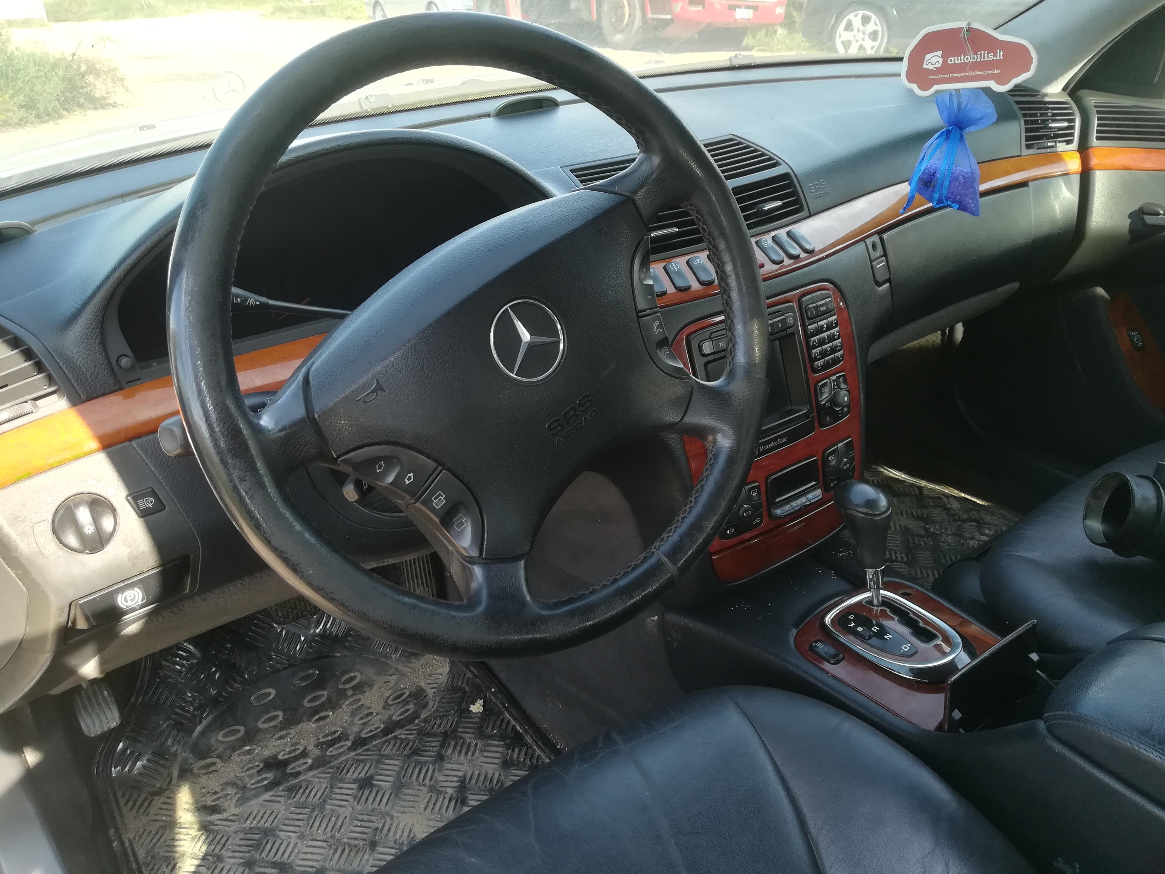 Naudotos automobilio dalys Mercedes-Benz S-CLASS 2001 3.2 Automatinė Sedanas 4/5 d. Pilka 2019-9-12